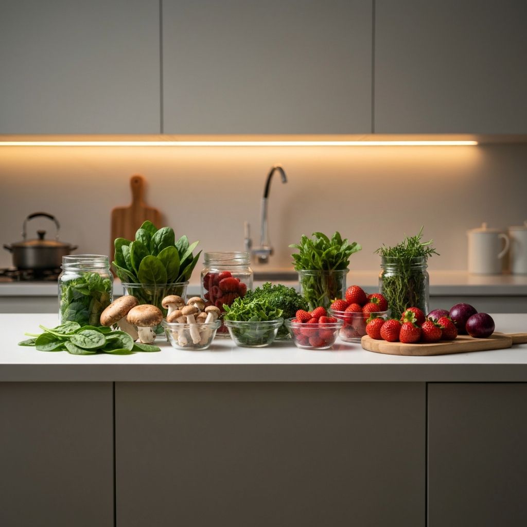 Natural supplement ingredients and fresh produce